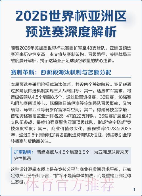 世界杯预选赛最新热点赛况深度解析